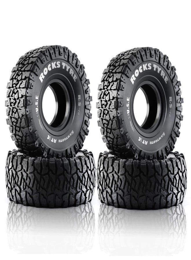 Chanmoo 1.9 RC Crawler Tires With Foam Insert Rubber Mud Tyres 120mm For 1/10 RC Crawler Car Axial SCX10 90046 AXI 03007 TRX4 Tamiya CC01 Redcat Gen8 RC4WD 1.9 inch Beadlock Wheel Rims 4PCS - Image 1